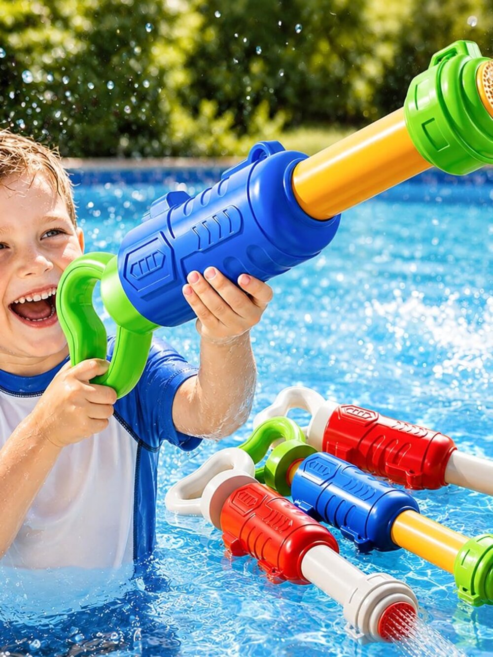 4 Pack Water Guns for Kids Adults, Outdoor Summer Pool Beach Toys